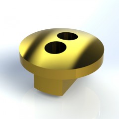 Ocular Alignment Gear Tab For Stryker Model 502-704-030 Magnetic Video Arthroscopes (4.0mm OD) (Brass)