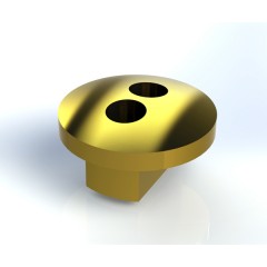 Ocular Alignment Gear Tab For Stryker Model 502-704-030 Magnetic Video Arthroscopes (4.0mm OD) (Brass)